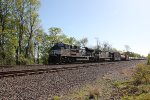 A manifest train heads west through Cove PA with 1029 leading